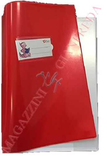 COPERTINA PESANTE PER QUADERNO CM 21 X 30 ROSSO LUCIDO